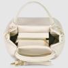 Italian Calfskin Top-Handle Bag for Women with Zipper & Detachable Strap | Small Shoulder Handbag Crossbody Purse(Beige)