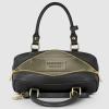 Italian Real Leather Top-Handle Crossbody Bag for Women with Rectangular Shape | Compact Structured Everyday Purse(Black)