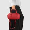 Italian Real Leather Top-Handle Crossbody Bag for Women with Rectangular Shape | Compact Structured Everyday Purse(Red)