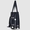 Italian Genuine Suede Tote Bag for Women with Fringe Detail | Medium Top Handle Handbag with Detachable Zip Wallet(Dark Blue)