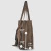 Italian Genuine Suede Tote Bag for Women with Fringe Detail | Medium Top Handle Handbag with Detachable Zip Wallet(Tobacco)